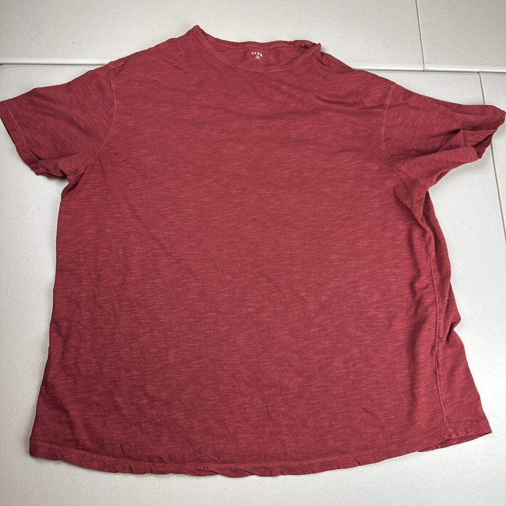Rowm T Shirt Burgundy Size Xlt Adult Men Crewneck Short Sleeve‎ Used